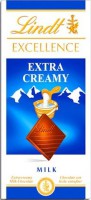 Chocolate Lindt Excellence Extra ao Leite Aromatizado 100 grs